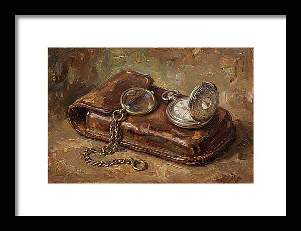 Antique Monocle And Pocket Watch