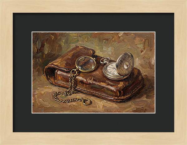 Antique Monocle And Pocket Watch