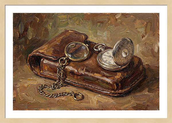 Antique Monocle And Pocket Watch