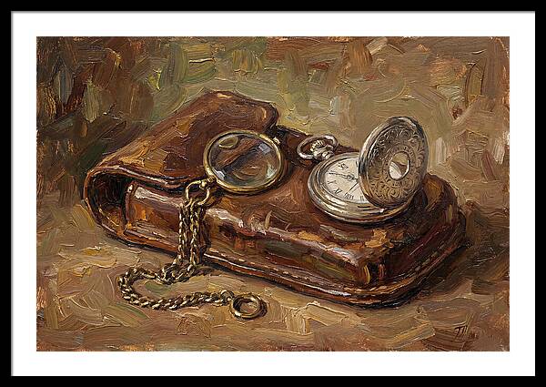 Antique Monocle And Pocket Watch