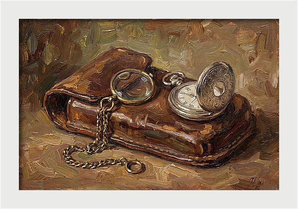 Antique Monocle And Pocket Watch
