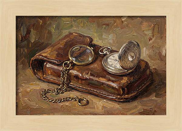 Antique Monocle And Pocket Watch