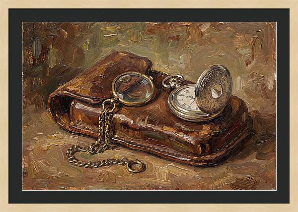 Antique Monocle And Pocket Watch