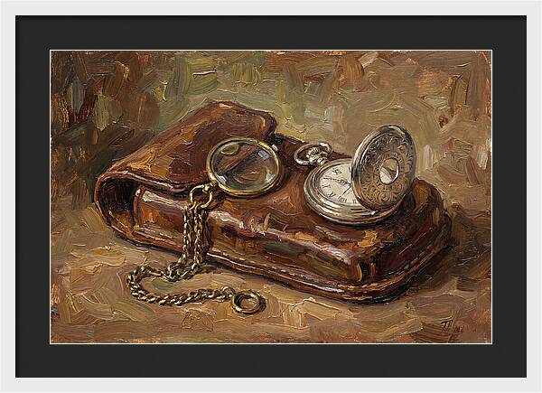 Antique Monocle And Pocket Watch