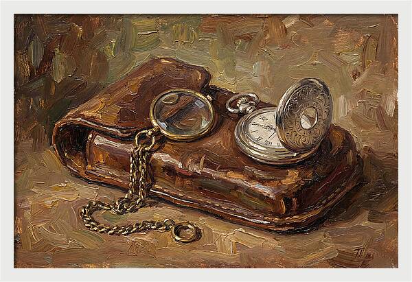 Antique Monocle And Pocket Watch