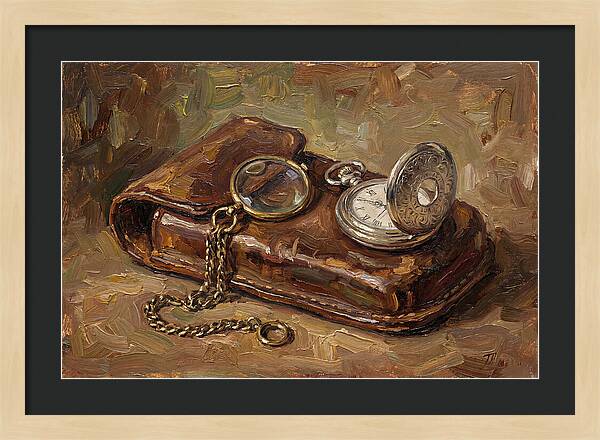 Antique Monocle And Pocket Watch