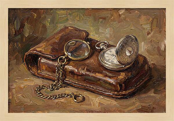 Antique Monocle And Pocket Watch