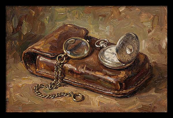 Antique Monocle And Pocket Watch
