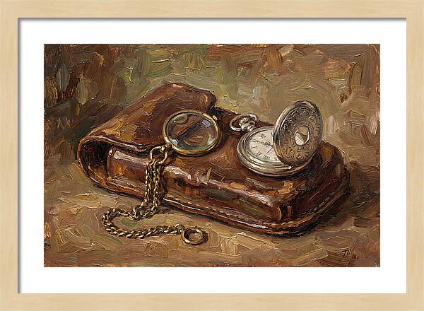 Antique Monocle And Pocket Watch