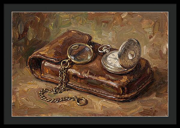 Antique Monocle And Pocket Watch