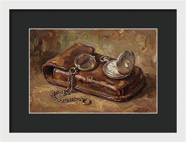 Antique Monocle And Pocket Watch