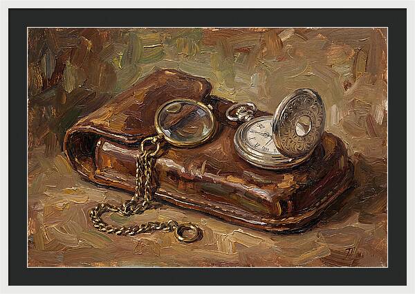 Antique Monocle And Pocket Watch