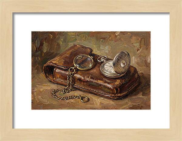 Antique Monocle And Pocket Watch