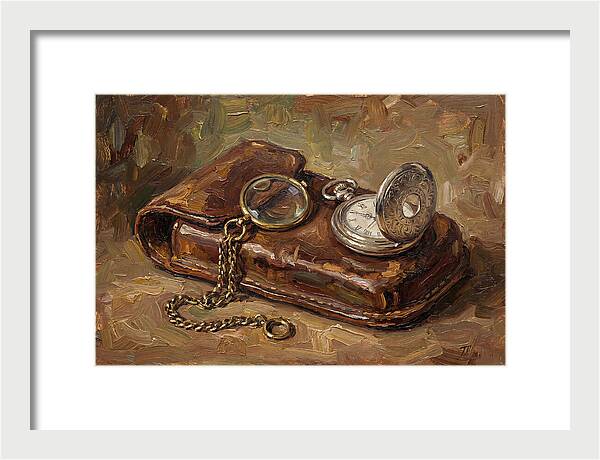Antique Monocle And Pocket Watch