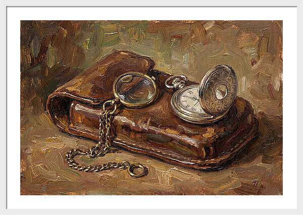 Antique Monocle And Pocket Watch