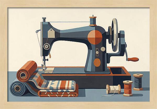 Antique Sewing Machine Still Life
