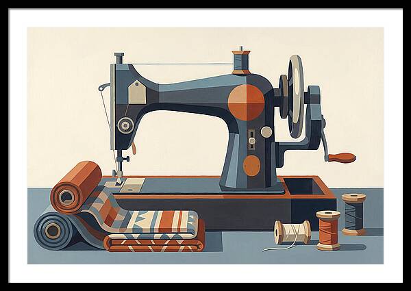 Antique Sewing Machine Still Life