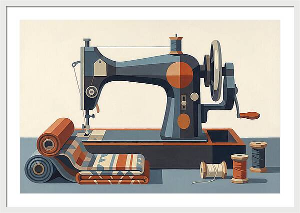Antique Sewing Machine Still Life