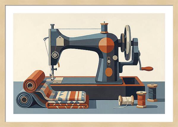 Antique Sewing Machine Still Life