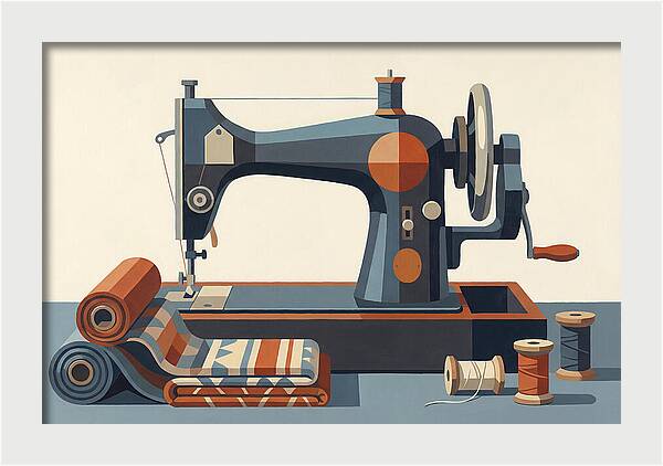 Antique Sewing Machine Still Life