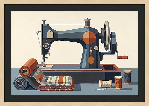 Antique Sewing Machine Still Life