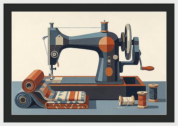 Antique Sewing Machine Still Life
