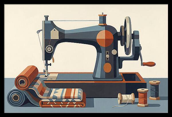 Antique Sewing Machine Still Life