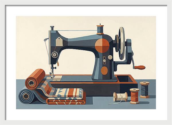 Antique Sewing Machine Still Life