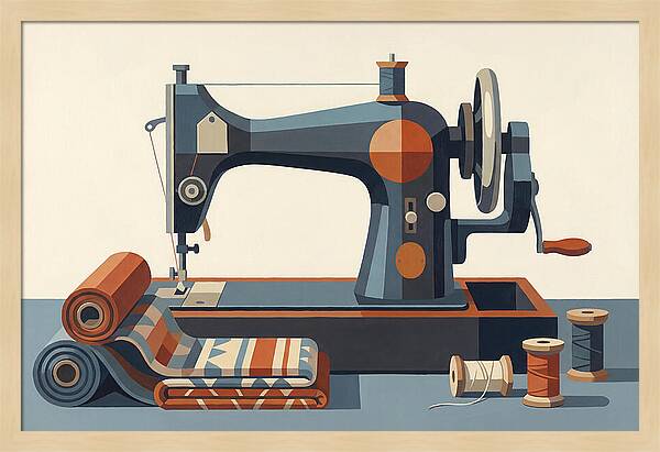 Antique Sewing Machine Still Life