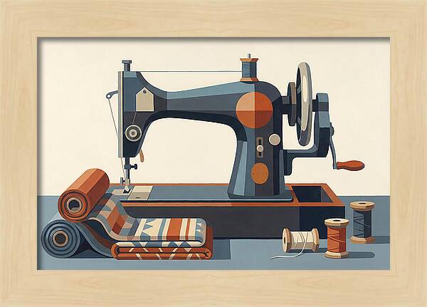 Antique Sewing Machine Still Life