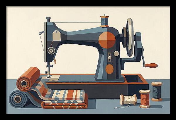 Antique Sewing Machine Still Life