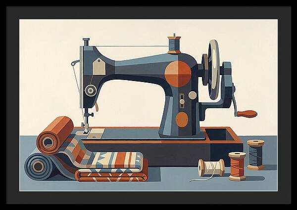 Antique Sewing Machine Still Life
