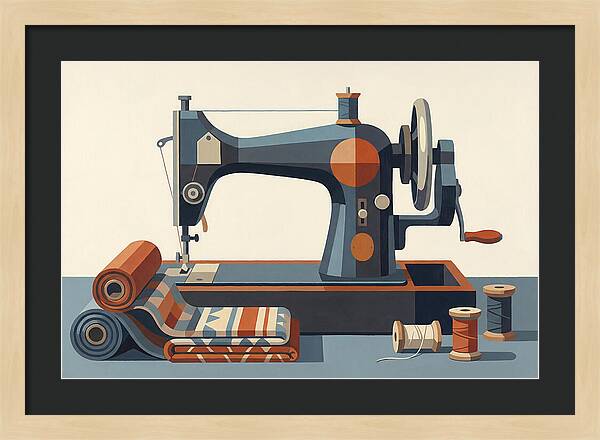 Antique Sewing Machine Still Life