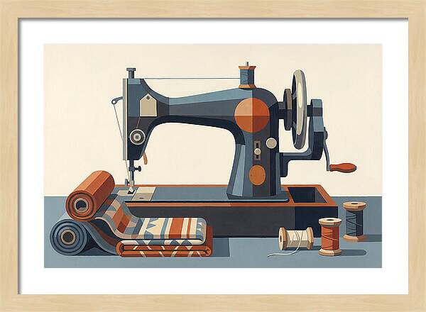 Antique Sewing Machine Still Life