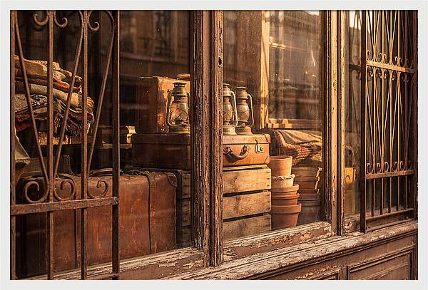 Antique Shop Window Display
