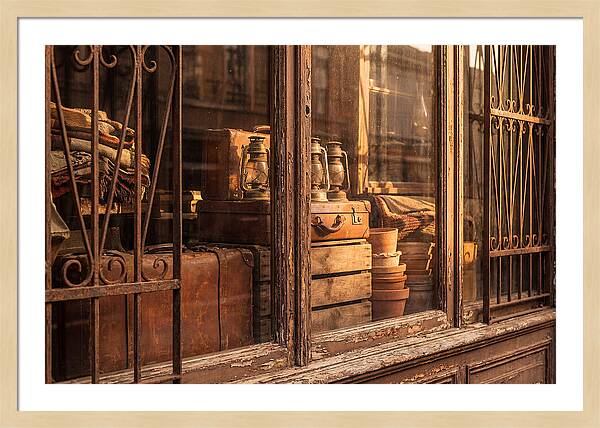 Antique Shop Window Display