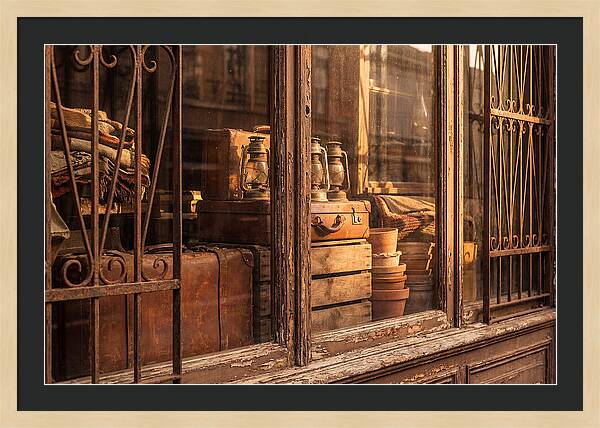 Antique Shop Window Display