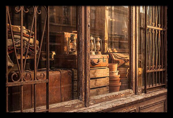 Antique Shop Window Display