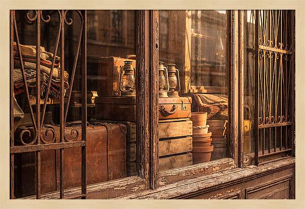 Antique Shop Window Display