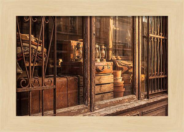 Antique Shop Window Display