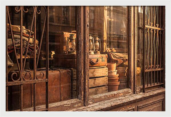 Antique Shop Window Display