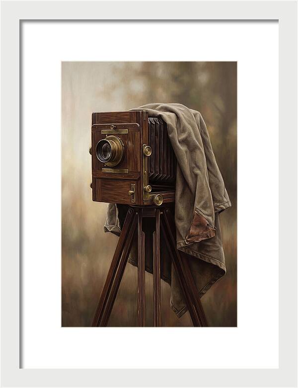 Antique Wooden Box Camera