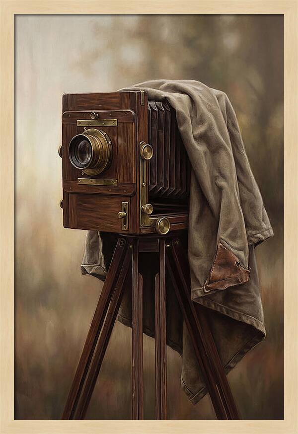 Antique Wooden Box Camera