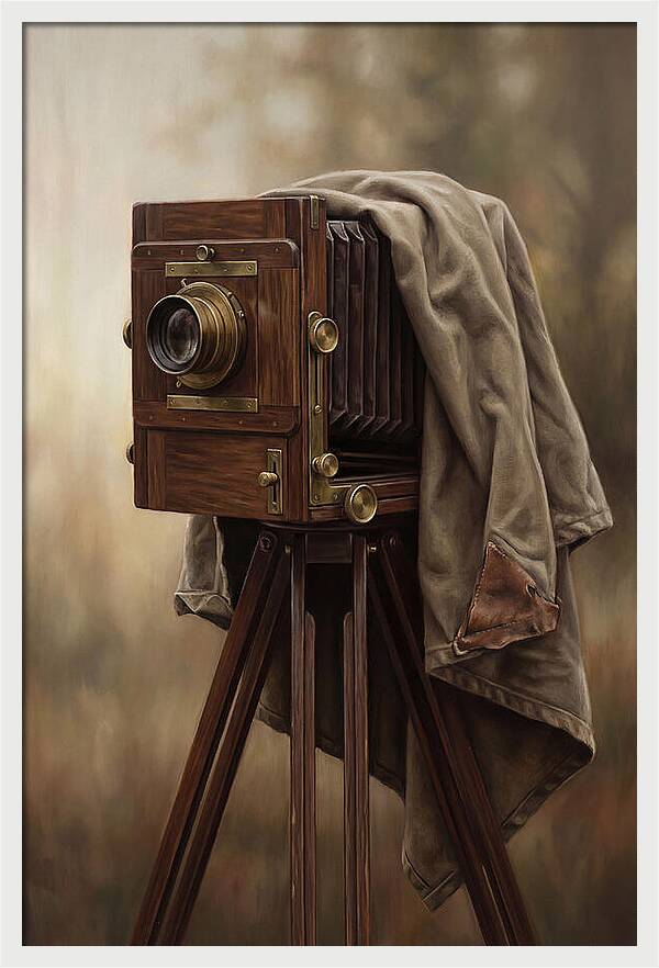 Antique Wooden Box Camera