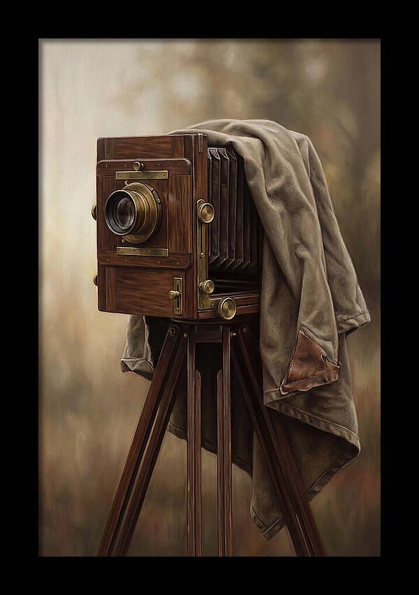 Antique Wooden Box Camera