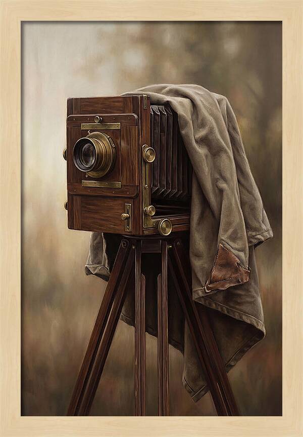 Antique Wooden Box Camera