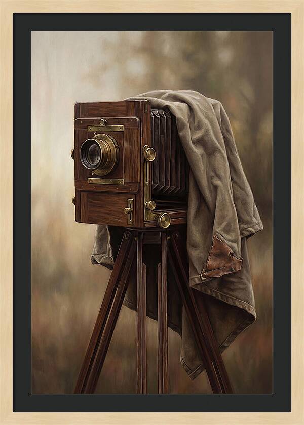 Antique Wooden Box Camera
