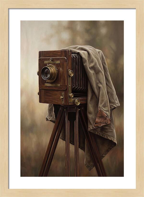 Antique Wooden Box Camera