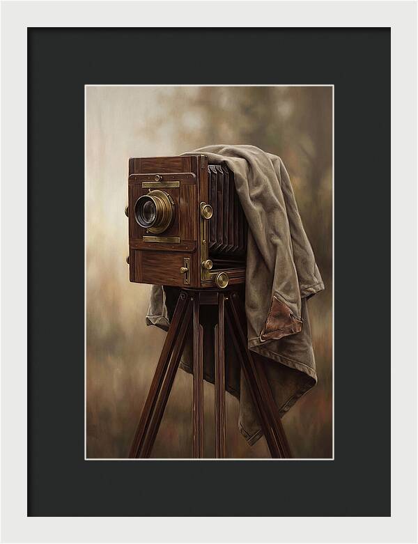 Antique Wooden Box Camera