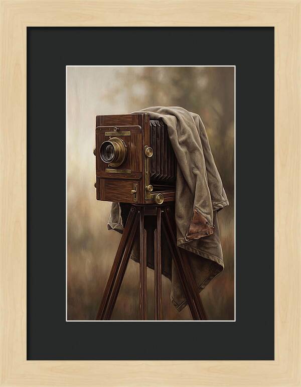 Antique Wooden Box Camera